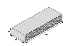 BEST SCHOD STONE výška 160mm ŠTÍPANÁ, OSTAŘENÁ colormix brilant